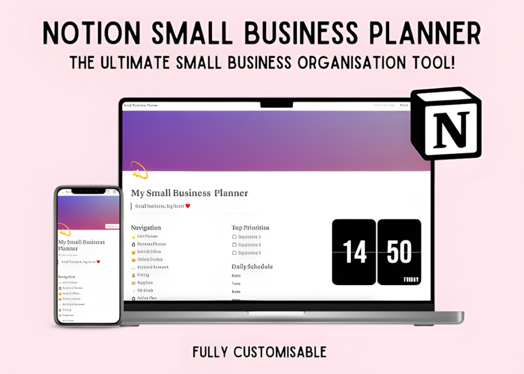 Notion Small Business Planner Template