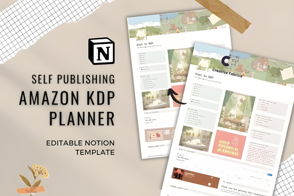 Notion Template Amazon KDP Book Planner