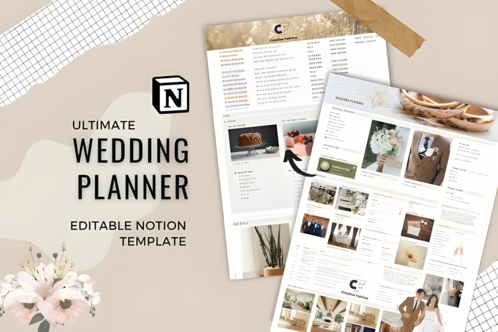 Notion Template Ultimate Wedding Planner