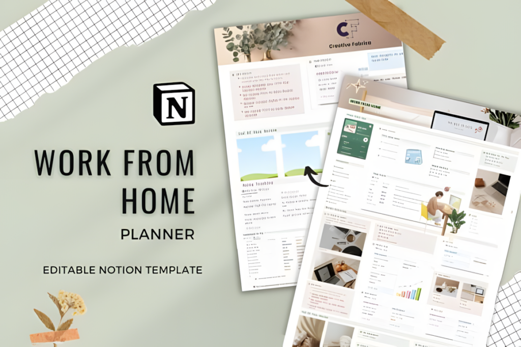 Notion Template Work from Home Planner