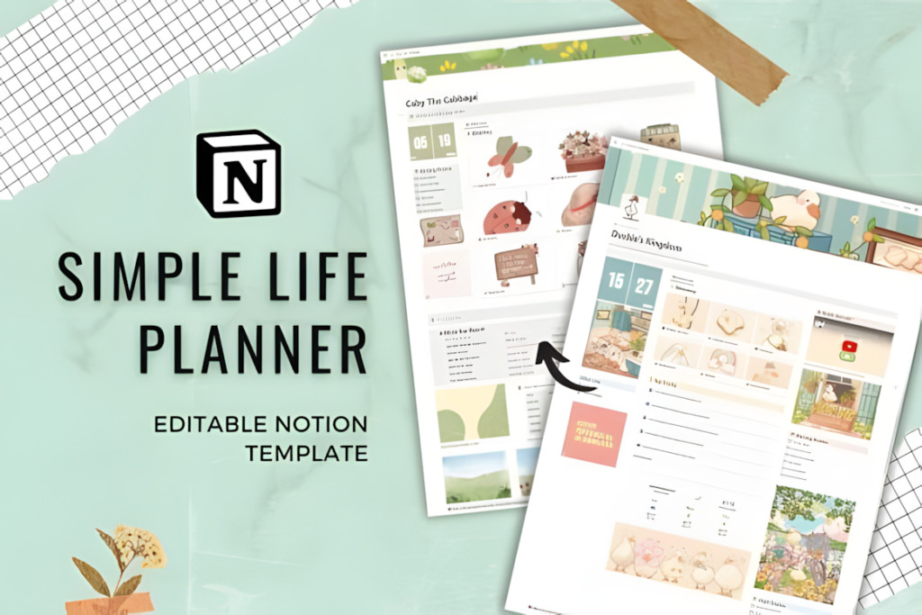 Notion Template of Simple Life Planner